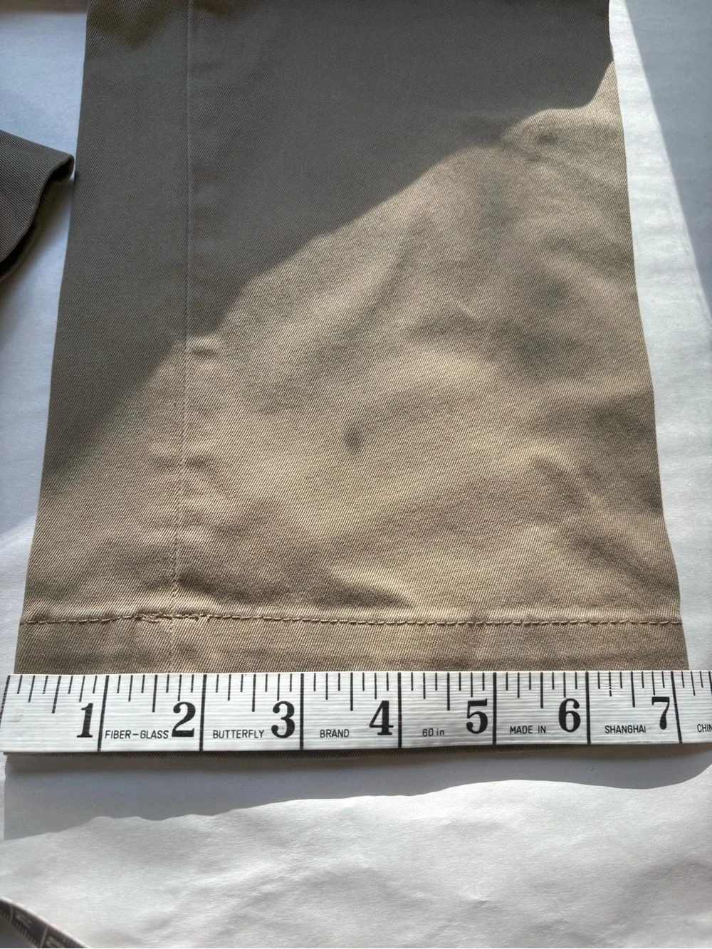 Banana Republic Aiden Chino Pants Mens 32x32 Khaki Tan Slim Fit Stretch